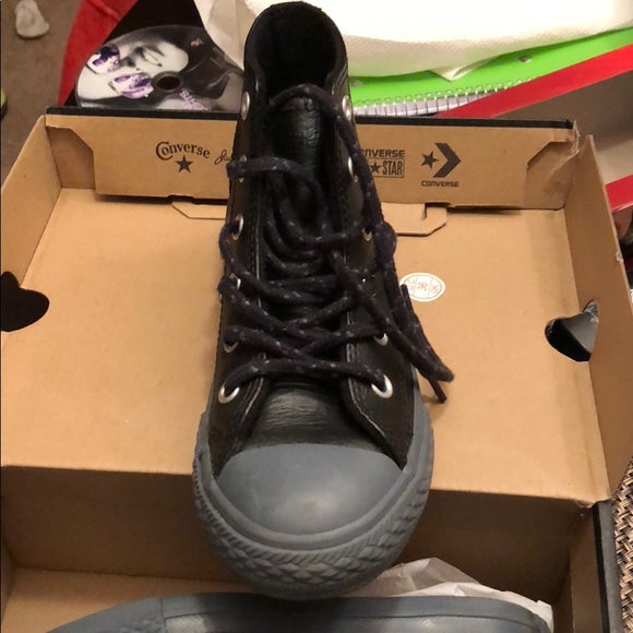 Barley used all Leather Converse - Picture 3 of 5